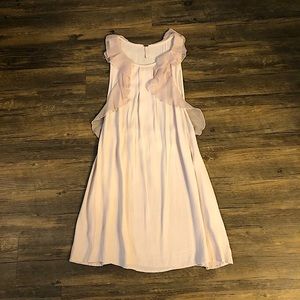 Free People tunic slip sleeveless mini dress with ruffles size 8